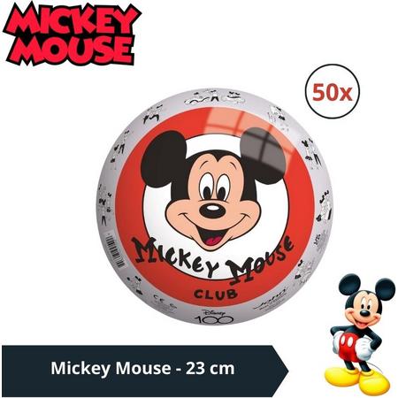 Bal - Voordeelverpakking - Mickey Mouse - 23 cm - 50 stuks