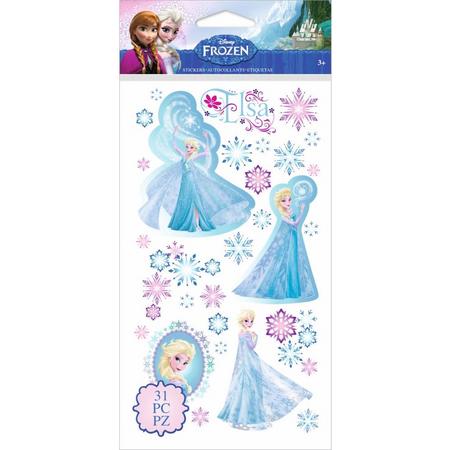 Disney -  Frozen Elsa & Snowflakes Stickers - 31 stuks