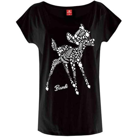 Disney Bambi Dames Tshirt -L- Botanica Zwart