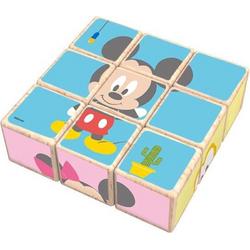   Blokkenpuzzel Mickey Mouse Junior 21 Cm Hout 9-delig