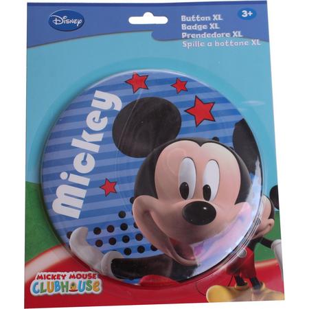 Disney Button Xl Mickey Mouse 14 Cm Blauw