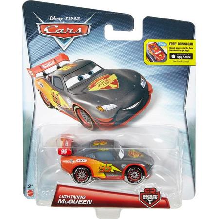 Disney Cars auto Lightning McQueen carbon fiber racer Bliksem - Mattel