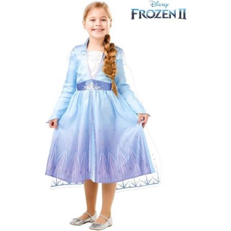 Disney FROZEN II Elsa kleedje - verkleedkleedje. 7/8 jaar.