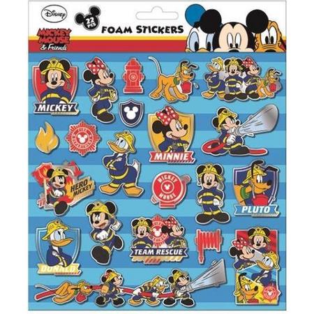 Disney Foamstickers Mickey Mouse 24 X 20,5 Cm 22-delig Blauw