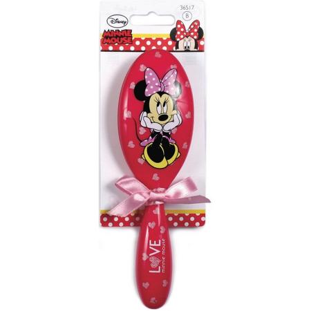 Disney Haarborstel Minnie Mouse 15 Cm Rood