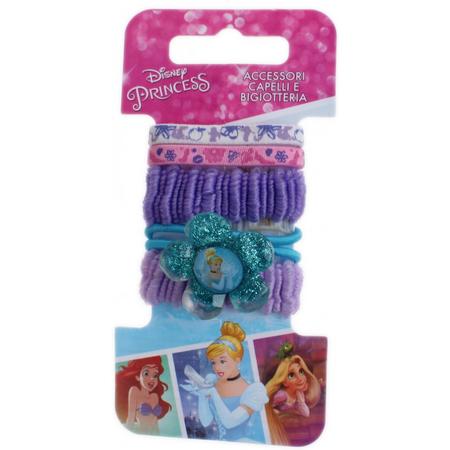Disney Haarelastiekjes Princess 5-delig Blauw