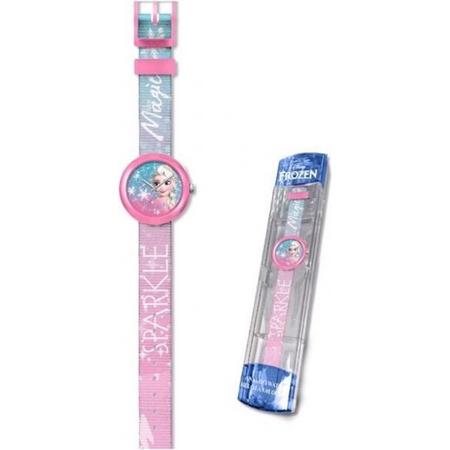 Disney Horloge Frozen Meisjes 24,5 Cm Pvc Roze/blauw
