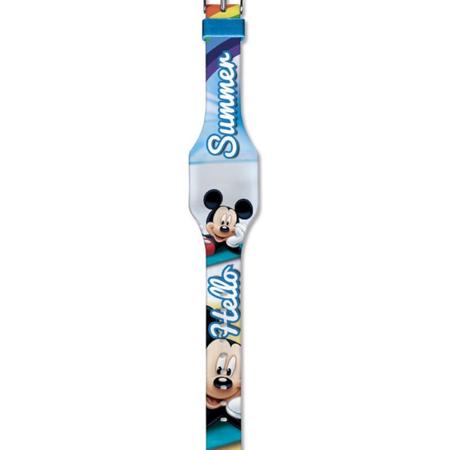 Disney Horloge Led Mickey Mouse Junior 29 Cm Rubber Blauw