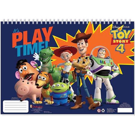 Disney Kleur- En Stickerboek Toy Story 4 Junior 33 Cm Papier