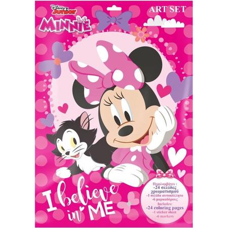 Disney Kleurset Minni Mouse Meisjes Papier Roze 8-delig