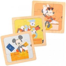   Legpuzzels Mickey Mouse Junior 22 Cm Hout 3-delig