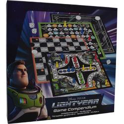   Lightyear - 4-in-1 Spellendoos - Molenspel - Dammen - Ludo (Mens-Erger-Je-Niet) - Kaartspel - Bordspel Verzameling - Game Compendium