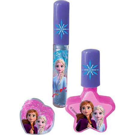 Disney Make-upset Frozen Meisjes Paars/roze 3-delig