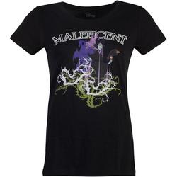   Maleficent Dames Tshirt -2XL- Gel Printed Zwart