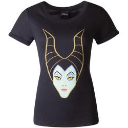   Maleficent Dames Tshirt -L- Zwart