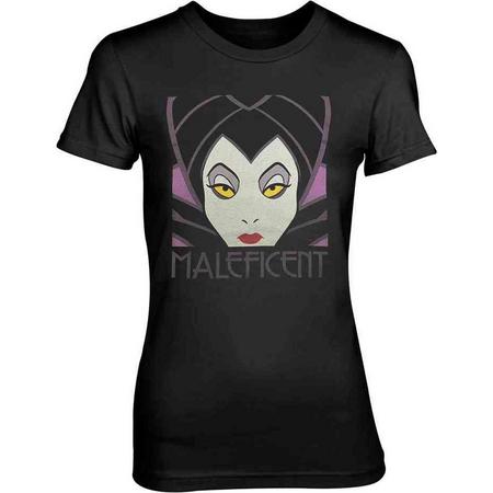 Disney Maleficent Dames Tshirt -S- Zwart