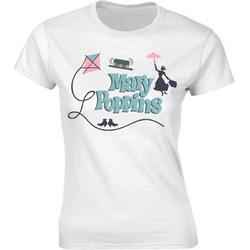   Mary Poppins Dames Tshirt -L- Logos Wit