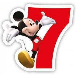   Mickey Mouse 2D 7e verjaardag taart kaars