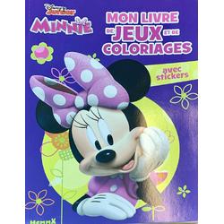   Minnie Mouse - kleurboek - activiteitenboek met educatieve opdrachten in het Frans - met stickers - 64 paginas