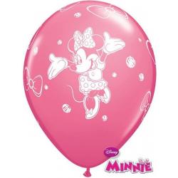   Minnie Mouse roze ballonnen 6 st. ø 30,48 cm.