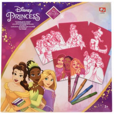 Disney Princess - Viltkleuren - Kleurplaten Disney Prinsessen - Kleurpakket - 5 stuks - Kleuren voor Peuters & Kleuters - Kinder Kleurplaten - Kleuren voor Meisjes - Disney Princess Kleurplaat - Meisjes Kleuren / Tekenen