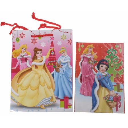 Disney Princess cadeautas en wenskaart 24 x 17 cm