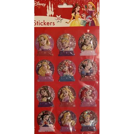 Disney Prinses 3D kerst stickers