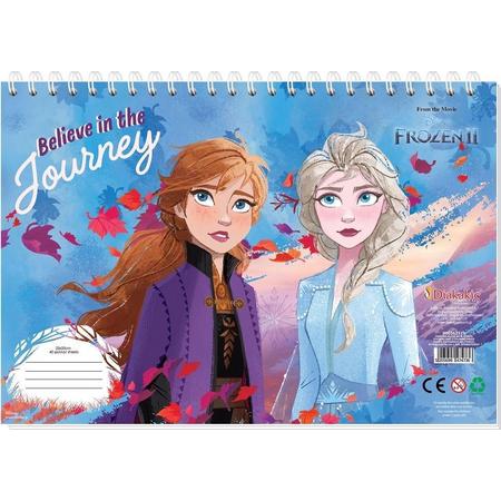 Disney Sticker- En Kleurboek Frozen Ii Journey 33 Cm Papier