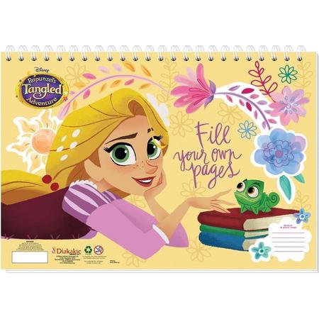 Disney Sticker- En Kleurboek Rapunzel 33 Cm Papier Geel