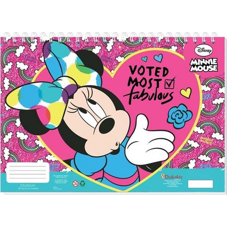 Disney Sticker- En Kleurboek Voted Most 33 Cm Roze 40 Paginas