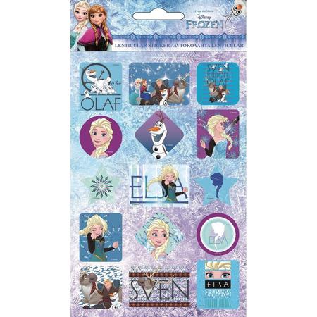 Disney Stickers Frozen Meisjes Vinyl Blauw/paars 30 Stuks