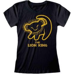   The Lion King Dames Tshirt -2XL- Silhouette Zwart