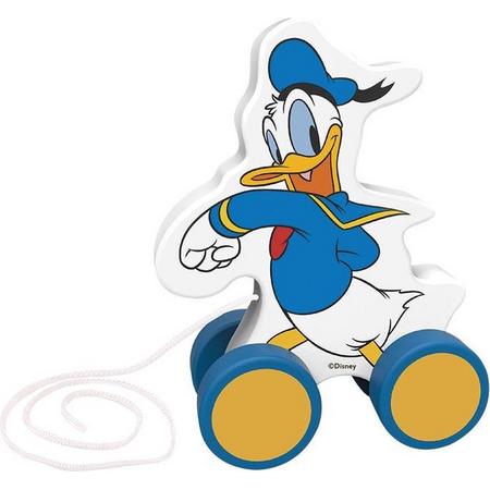Disney Trekfiguur Donald Duck Junior 12,3 Cm Wit/blauw/geel Hout