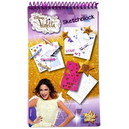 Disney Violetta Music-fashion-schetsblok 14 X 24 Cm