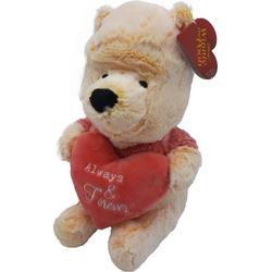   Winnie The Pooh - Teddy Beer met Hart - Pluche Liefdes Knuffel - 27 cm