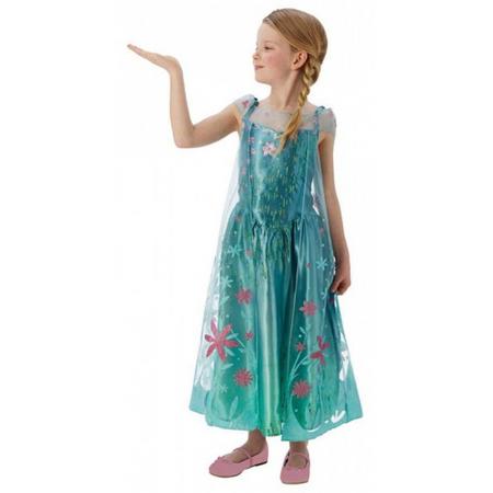 Elsa Frozen Fever jurkje voor meisjes L (7-8 jaar)