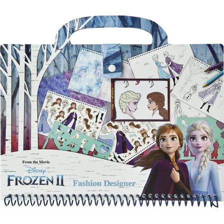 Fashion Designer Set - Frozen - Kleurboek - Stickerboek - Designboek