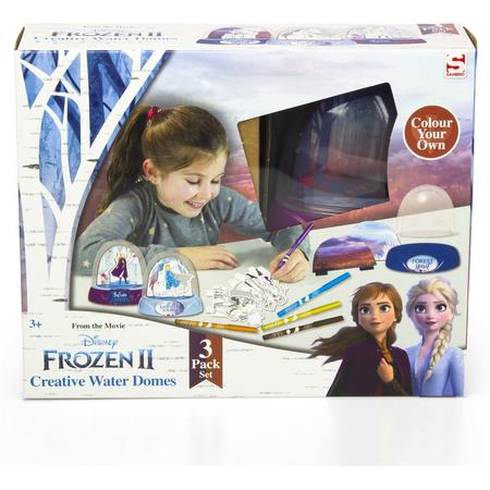 Frozen 2 - 3-Pack Schilder Je Eigen Glitter Bol