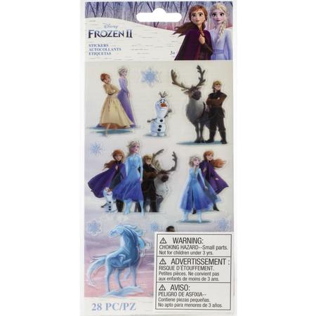Frozen 2 stickers - 28 stuks - diverse karakters