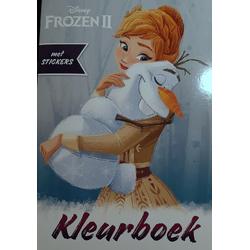Frozen II kleurboek Elsa, Anna en Olaf -   princess boek met stickers om te kleuren - sinterklaas cadeau