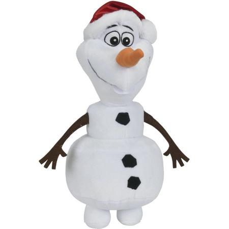 Frozen Olaf knuffel met kerstmuts - 20 cm - Super zacht knuffel