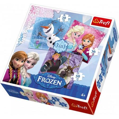 Frozen puzzels 3 stuks