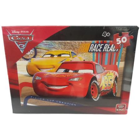 King legpuzzel Disney Cars - 50 stukjes - Kinderpuzzel