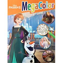 Kleurboek Frozen 2   MegaColor kleur- en stickerboek / Kleurboek met Stickers