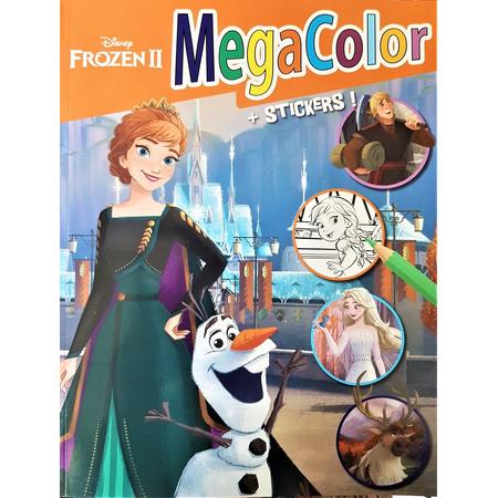 Kleurboek Frozen 2 Disney MegaColor kleur- en stickerboek / Kleurboek met Stickers