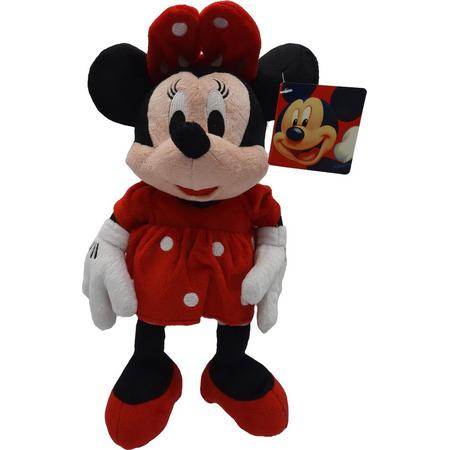 Mickey Mouse (Disney) - Minnie - Pluche Knuffel - Rood - 30 cm