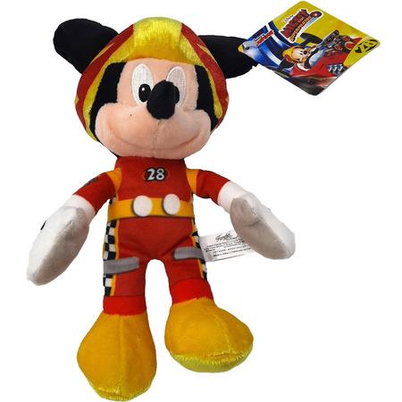 Mickey Mouse - Roadster Racers - Pluche Knuffel - Mickey - 20 cm