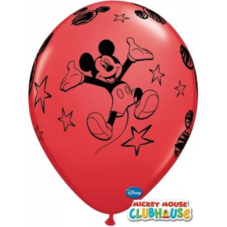 Mickey Mouse ballonnen 6 stuks - Mickey Mouse kinderfeestje ballonnen