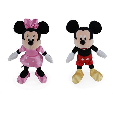 Mickey Mouse in satin satijn kleding 35 cm Disney  knuffel Pluche