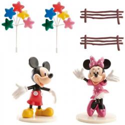 Mickey en Minnie™ taartdecoratie set - Feestdecoratievoorwerp